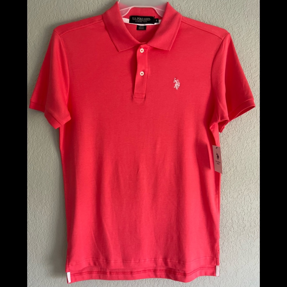 U.S Polo Assn, shirt , pink , Small